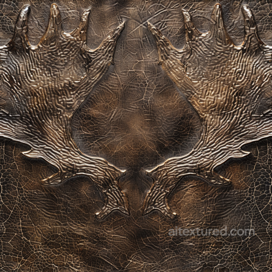 embossed distressed brown leather PBR texture with complex grain Leather texture preview