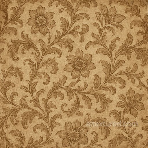 Aged Floral Pattern Seamless Texture seamless Patterns PBR texture
