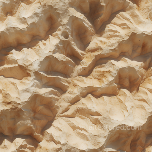 Stone Texture of Weathered Sandstone Cliff Rock with Crags and Erosion seamless Stone PBR texture