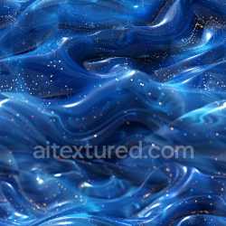 seamless Seamless 3D PBR Texture of Glossy Blue Swirling Surface with Sparkling Particles texture 8k free download PBR