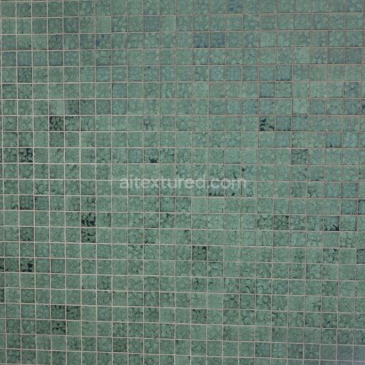 Preview — Seamless Green Square Tile Texture with Marble-like Pattern for PBR 3D Rendering