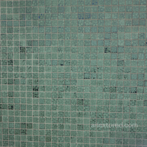 Seamless Green Square Tile Texture with Marble-like Pattern for PBR 3D Rendering Tile texture preview
