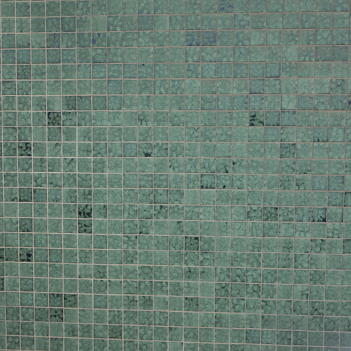 Green Square Tile with Marble-like Pattern for Rendering seamless PBR texture preview