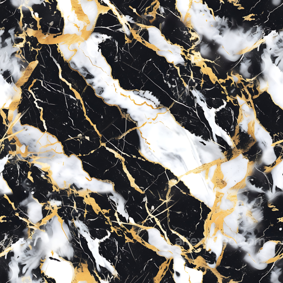 Black Marble PBR Texture Featuring White Hues and Gold Veins Marble texture preview