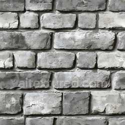 seamless Seamless 3D PBR Texture of Cracked White Brick Wall with Weathered Surface texture 8k free download PBR