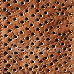 seamless Seamless 3D perforated brown leather PBR texture with punched holes and natural wrinkles texture 8k free download PBR