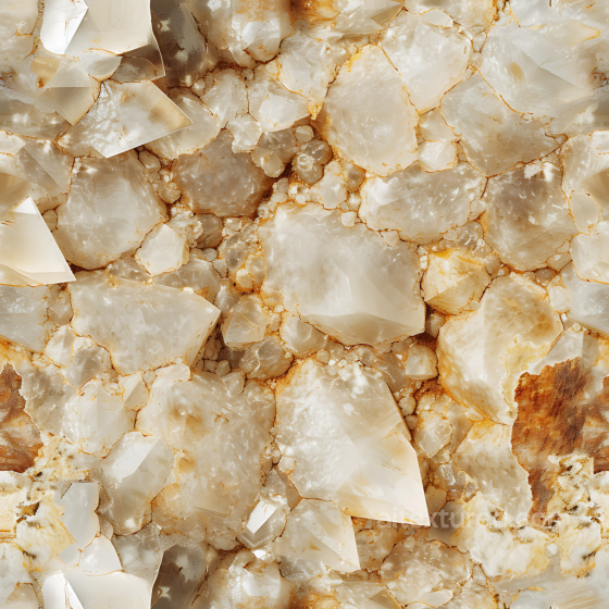 Translucent Calcite and Quartz Stone Texture with Polished Crystal Surfaces Stone texture preview