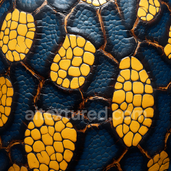 seamless Seamless 3D Reptile Skin PBR Texture Featuring High-Contrast Yellow and Black Scale Patterns texture 8k free download PBR