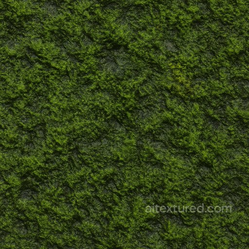 Rough Wet Moss Seamless Texture seamless Moss PBR texture