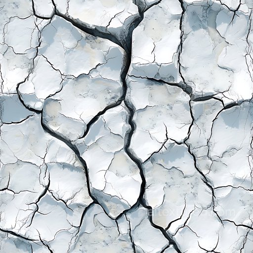 White Cracked & Holed Plaster PBR Texture with Deep Fractures seamless Cracked & Holes PBR texture