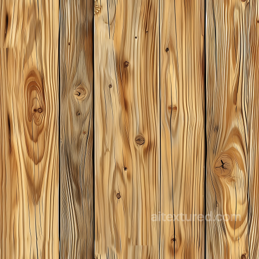 Pine Wood Planks PBR Texture with Prominent Knots and Natural Grain seamless Wood PBR texture