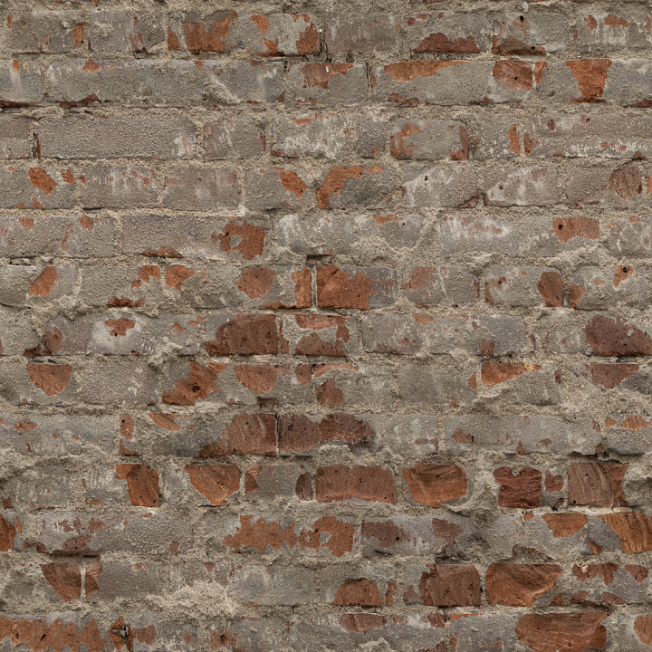 Outdoor Dirty Wall - Dirty Wall Albedo Wall Bricks Plaster Brick seamless PBR texture preview