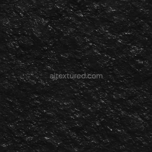 Seamless 3d texture pbr 8k anthracite coal surface shiny smooth black