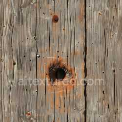 seamless Seamless 3D PBR Texture of Weathered Cracked Wood with Rust-Stained Holes texture 8k free download PBR
