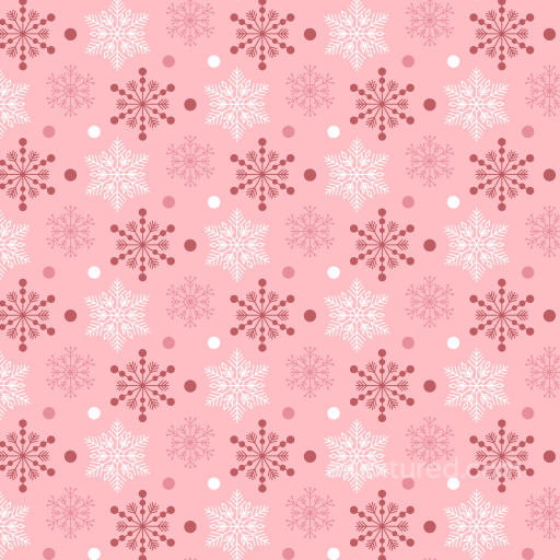 Pink Christmas Digital Paper Texture with Snowflake Pattern seamless All Christmas Digital paper PBR texture