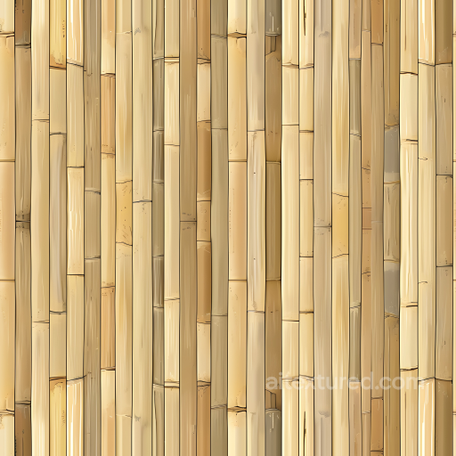 Bamboo Wood Panels Texture with Natural Grain and Knots seamless Wood PBR texture