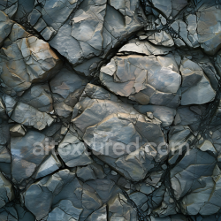seamless Seamless 3D Fractured Layered Cliff Rock PBR Texture in Cool Tones texture 8k free download PBR