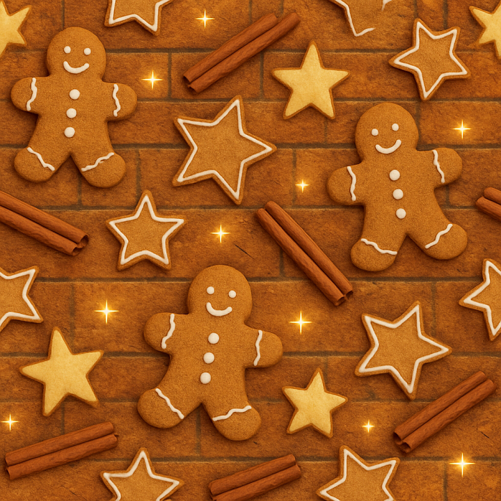 Gingerbread Icing Baked Goods Surface seamless PBR texture preview