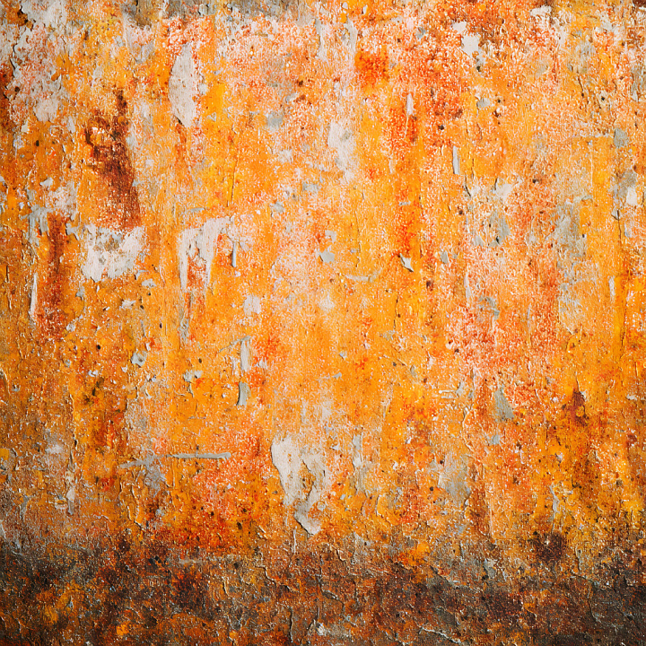 Rusty Metal with Detailed Cracks and Chipped Paint seamless PBR texture preview