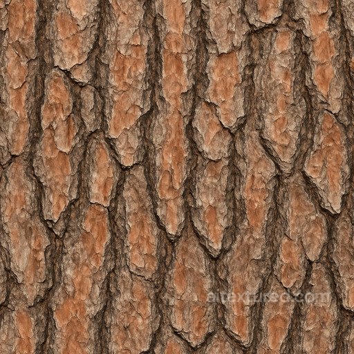 Natural Pine Bark Seamless Texture seamless Bark PBR texture