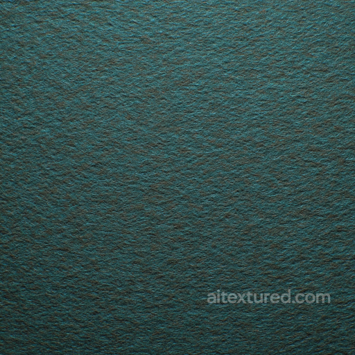 Felt PBR Texture Featuring Dense Blue-Green Fibrous Surface seamless Felt PBR texture