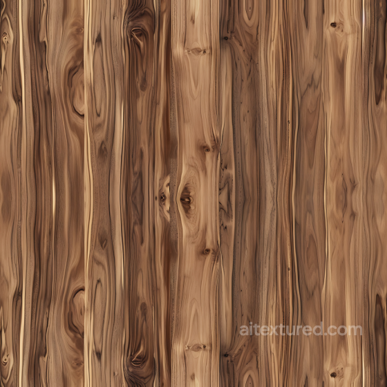 Rustic Hickory Wood Planks PBR Texture with Distinctive Grain and Knots Wood texture preview