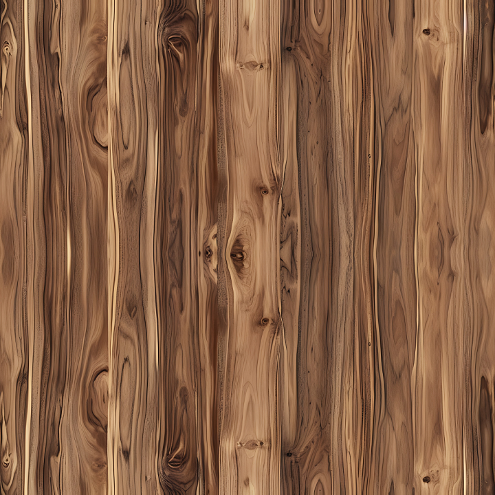 Rustic Hickory Wood Planks with Distinctive Grain and Knots seamless PBR texture preview