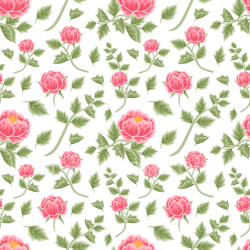 seamless Seamless 3D PBR Texture of Pink Flower Pattern on Fabric texture 8k free download PBR
