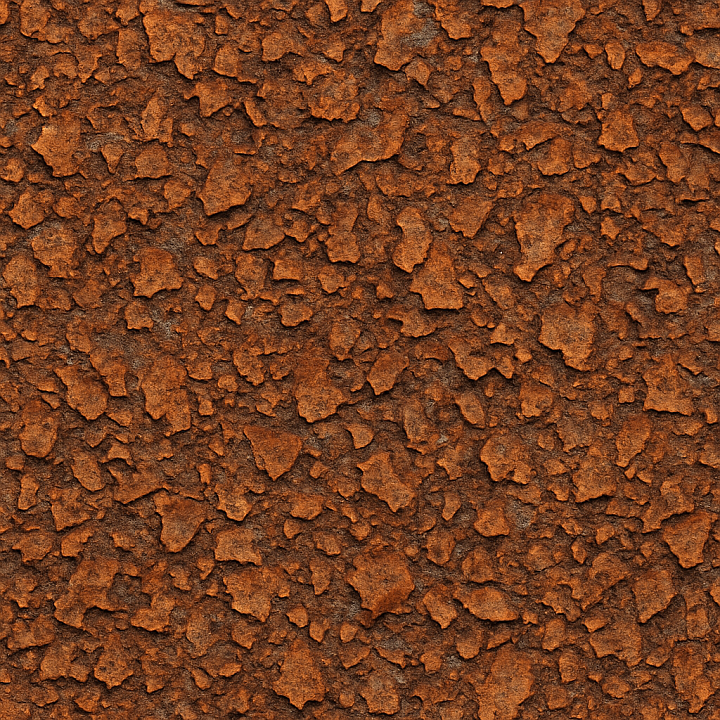 Detailed Rust Flakes seamless PBR texture preview
