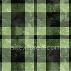 seamless Seamless 3D PBR Texture of Green and Black Distressed Plaid Fabric texture 8k free download PBR