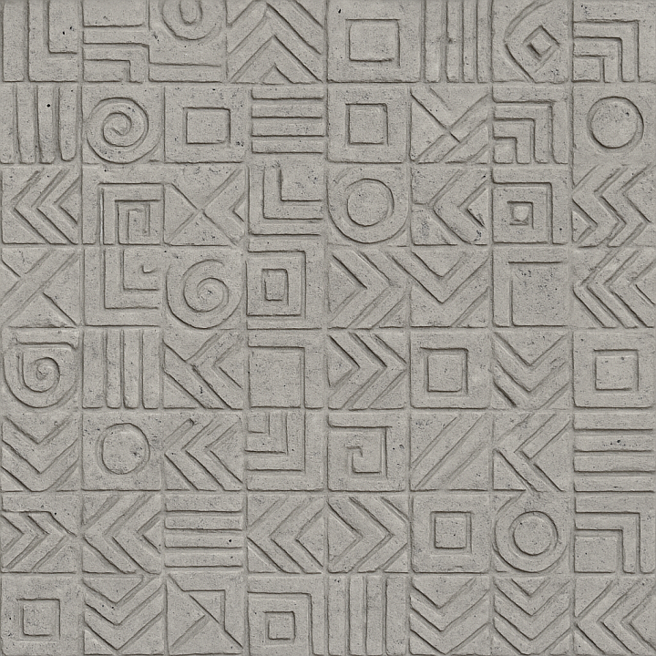 Patterned Raw Concrete seamless PBR texture preview