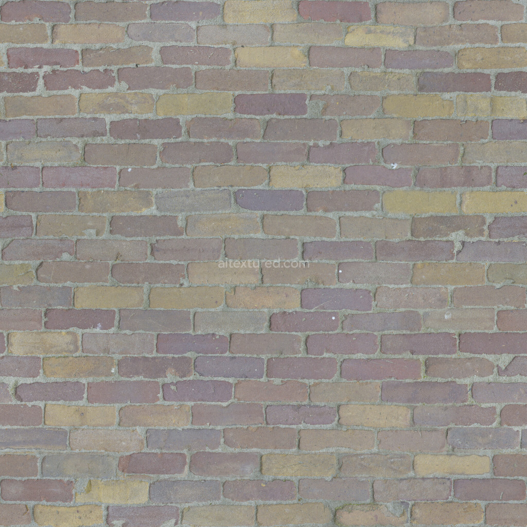 Seamless paving stones texture in various earthy tones.