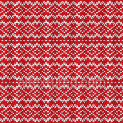 seamless Seamless 3D PBR texture of red knitted fabric with traditional white Christmas pattern texture 8k free download PBR