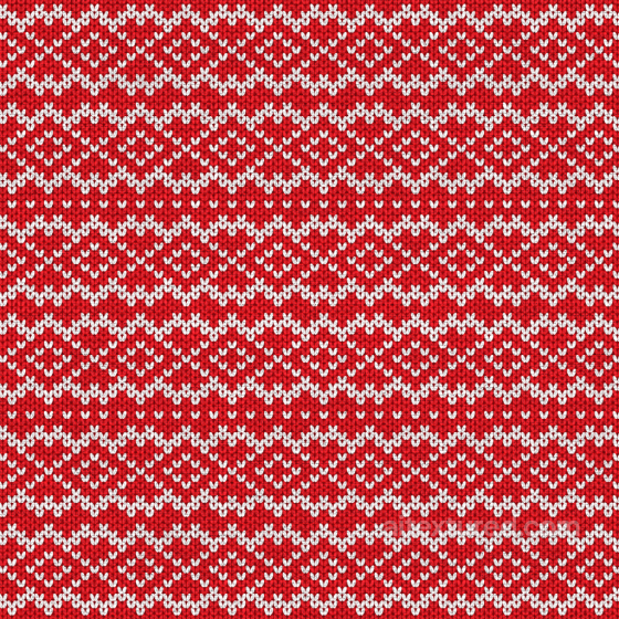 Of Red Knitted Fabric With Traditional White Christmas Pattern All Christmas Digital paper texture preview