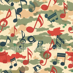 seamless Seamless 3D Stylized Musical Camouflage PBR Texture with Abstract Color Patches texture 8k free download PBR