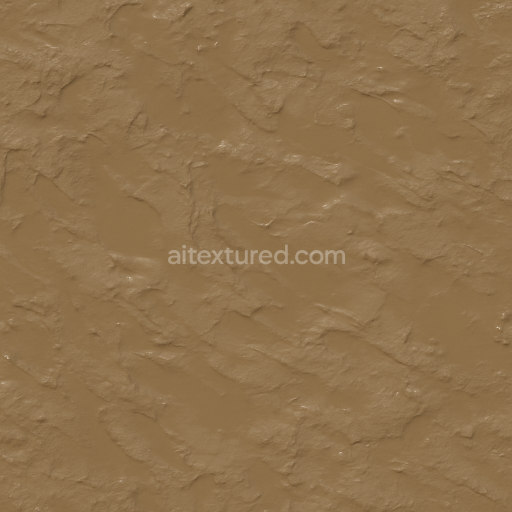 Seamless 3d texture pbr 8k of muddy riverbed mud with muddy sediment and muddy water
