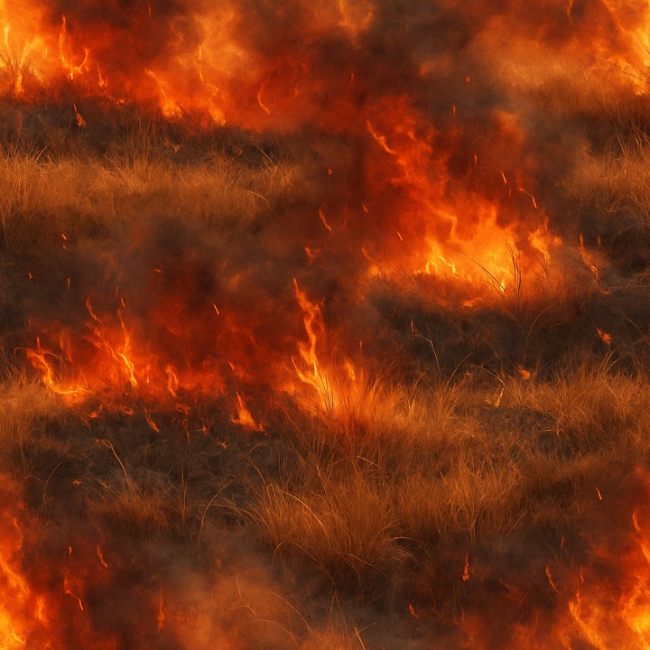 Burning Savanna seamless PBR texture preview