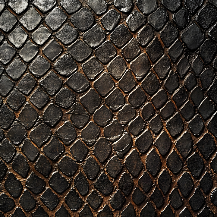 Rough Dark Scaled Creature Skin with Realistic Detailing seamless PBR texture preview