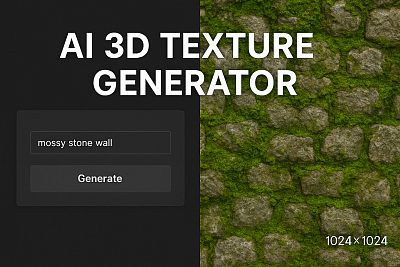New AI-Powered 3D Texture Generator Launched on AITEXTURED
