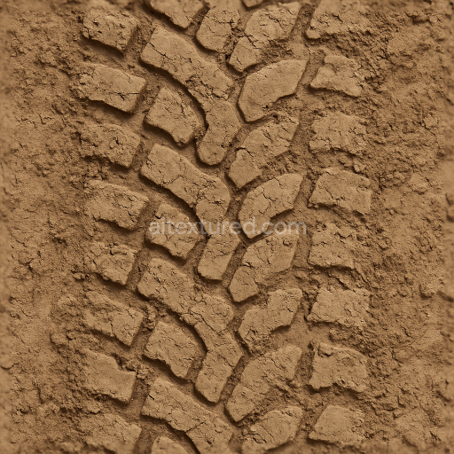 Seamless 3d texture pbr 8k all terrain tread tire track overlay rubber imprint