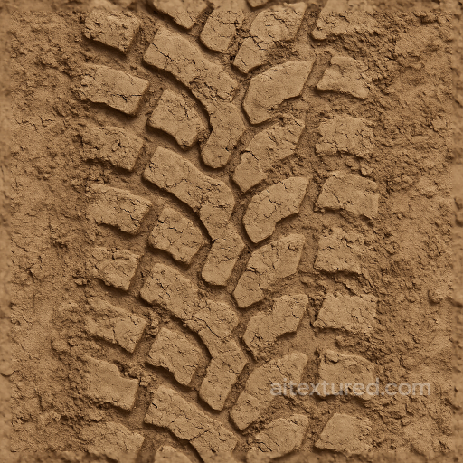 All Terrain Tread Tire Track Overlay Rubber Imprint seamless Tire prints PBR texture