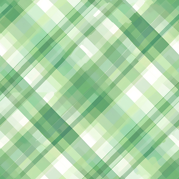 Soft Green Plaid Fabric with Subtle Gradient seamless PBR texture preview