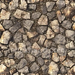 seamless Seamless 3D Cracked Stone Ground PBR Texture with Earthy Dirt Fill texture 8k free download PBR