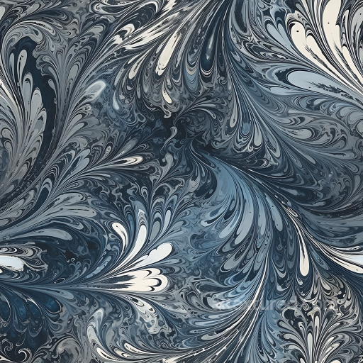 Gray and Blue Marble Texture Featuring Intricate Swirling Veins seamless Marble PBR texture