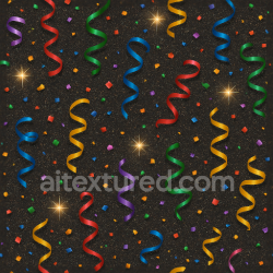 seamless Seamless 3d texture pbr 8k sparkling streamers and party confetti with holiday sparkle for new year texture 8k free download PBR