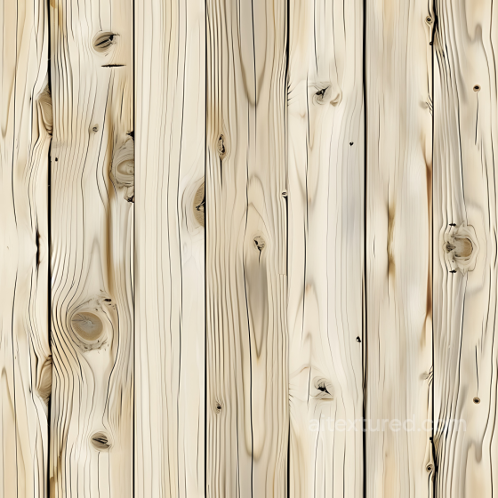 Pale Pine Wood Planks PBR Texture with Natural Knots and Grain Wood texture preview