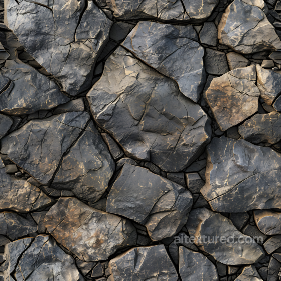 Stone Texture of Weathered Rocky Ground with Cracks and Earthy Hues Stone texture preview