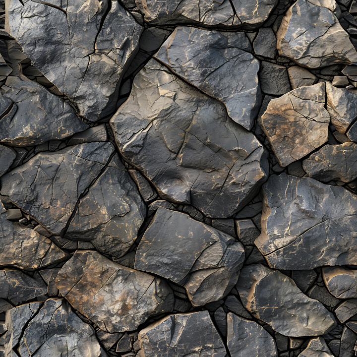 Stone of Weathered Rocky Ground with Cracks and Earthy Hues seamless PBR texture preview