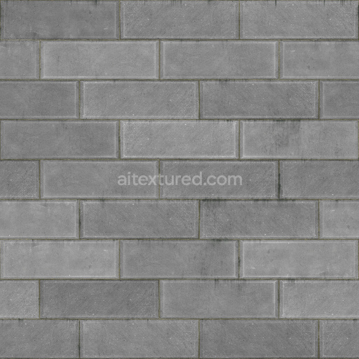 Bricks Seamless Pbr Texture Gray Tileable Concrete Rough Modern Stylish