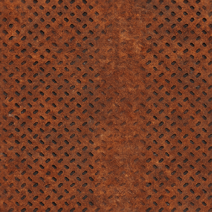 Rusty Metal Facade Surface Ideal For Industrial Architectural Scenes seamless PBR texture preview